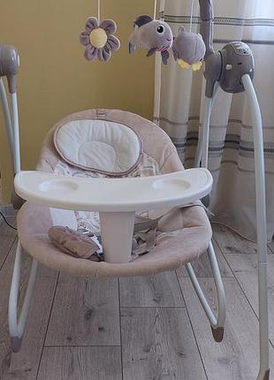 Качели el camino me 1075 teddy - состояние нового качеля-шезлонг. укачивающий центр