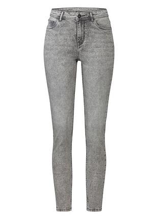 Джинсы skinny зауженные облегающие для женщины esmara lycra® 435688 серый