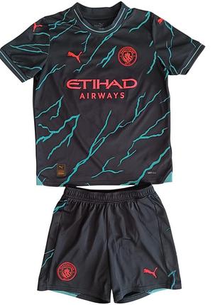 Детский футбольный комплект puma manchester city de bruyne no17