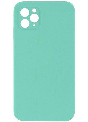 Чехол silk square full camera protective (aa) no logo для apple iphone 11 pro max (6.5") бирюзовый / turquoise