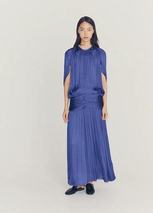 Драпированное платье с поясом zw collection