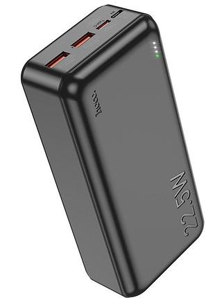 Портативное зу power bank hoco j101b astute pd20w+22.5w 30000 mah черный