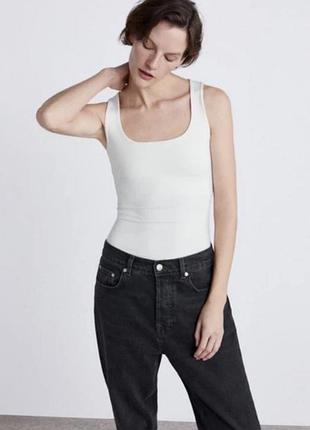 Zara базова майка футболка