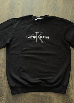 Чоловіча кофта calvin klein jeans чорна, розмір xl