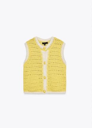 Zara вʼязаний жилет