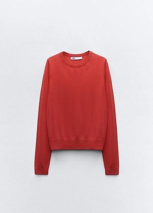 Червоний джемпер  zara р.л 2