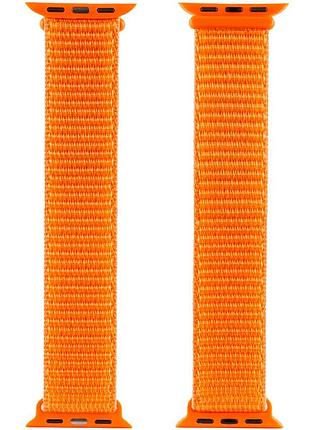 Ремінець nylon для apple watch 38/40/41/42mm(ser.10) помаранчевий / orange
