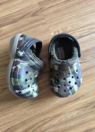 Кроксы crocs c6 наш 22-23 с утеплением