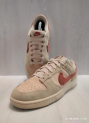 Кроссовки nike dunk low terry swoosh 40- стелька 25,5 см