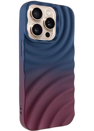 Чехол tpu colorwave для apple iphone 15 pro max (6.7") navy blue / plum
