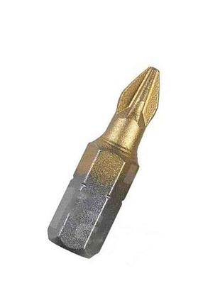 Насадки викрутки рн1*25мм, 1/4 , s2, титан (10шт в блістері) 500-011 тм lt