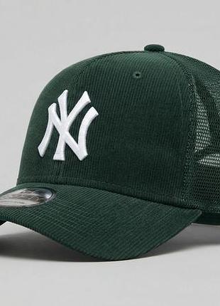 Кепка тракер new era x yankees new york (вельвет, глибокий зелений / dark green) 60691236, one size