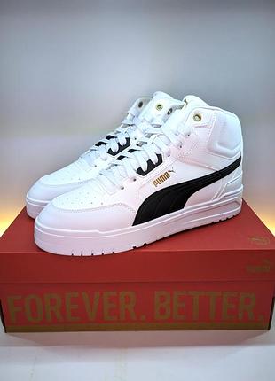 Кеди puma shuffle downtown mid eu 43 (28 см.) білі нові оригінал