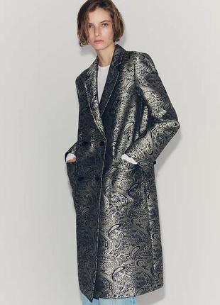 Жаккардовое пальто zw collection