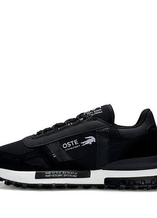 Мужские кроссовки lacoste elite active black white
