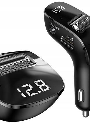 Fm трансмиттер bluetooth модулятор baseus f-40 2usb ccall-tm01 адаптер зарядное устройство черный