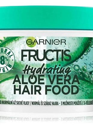 Garnier fructis aloe vera hair food зволожуюча маска для нормального та сухого волосся (390 мл)