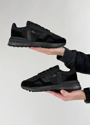 Чоловічі кросівки lacoste elite active all black