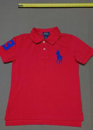 Плечи 31 см polo ralph lauren size 6 красное поло big pony 
100% cotton