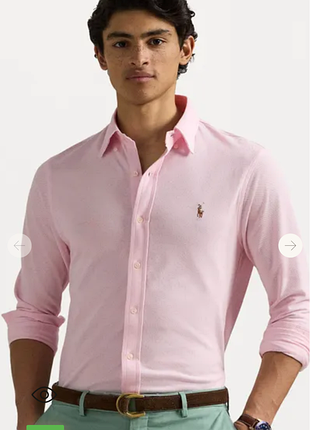 Рубашка ralph lauren knit oxford, size m(slim fit), состояние отличное, плечи 46 подмышки 54 рукав 65 длина 72