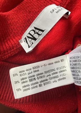 Червоний джемпер  zara р.л 5