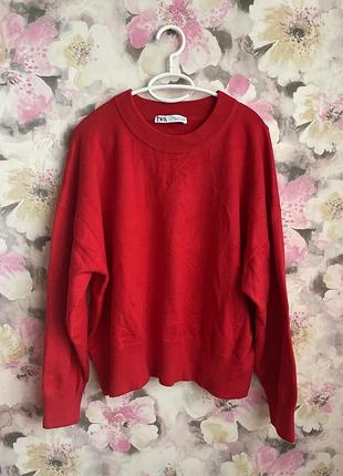 Червоний джемпер  zara р.л 6