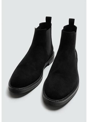 Шкіряні черевики-челсі zara