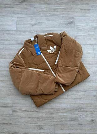Оригінал! сша! жіночий зимовий пуховик adidas velvet puffer ib2028 куртка у новому стані