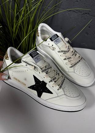 Жіночі білі кеди кросівки зірка голден гусс балстар golden goose ball star