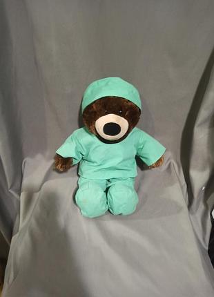 М'який ведмедик лікар build a bear green doctor nurse