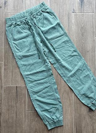 Женские джинсовые брючки на манжетах zara, средняя посадка,  размер-s
