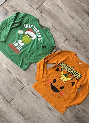 Реглан лонгслів grinch pokémon halloween
