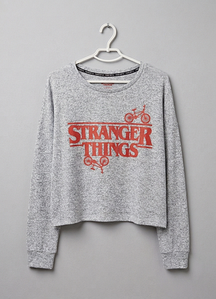 Світшот (кроп-топ) stranger things / дивні дива. очень странные дела
