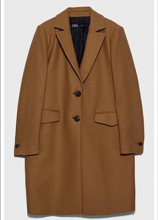Вовняне пальто zara (s)