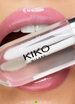Смягчающий блеск для губ kiko milano 3d hydra lipgloss кико милано прозрачный блеск для губ помада