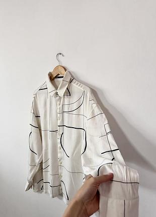 Сорочка з натуральної тканини zara🌿