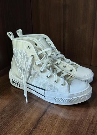 Dior oblique high-top sneakers 42