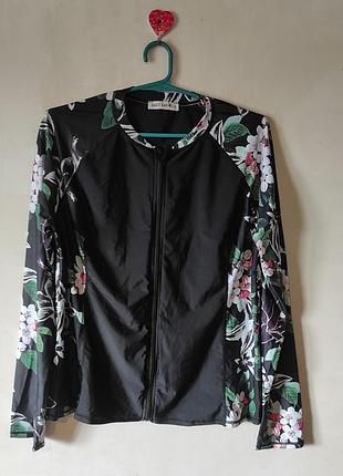 Спортивна кофта для плавання grace karin 3xl (рашгард / купальна кофта)