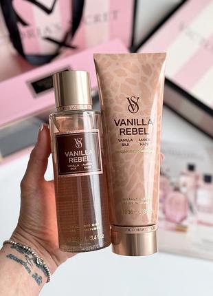 Спрей та лосьйон для тіла vanilla rebel victoria’s secret