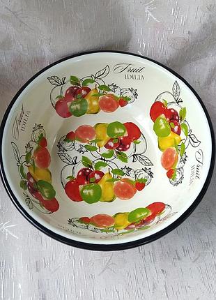 Миска эмалированная idilia "фрукты 02" (1,5 л)