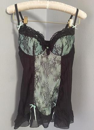 Спокусливий мереживний пеньюар babydoll розміру m
