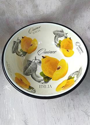 Миска эмалированная idilia "айва и абрикос" (1,5 л)