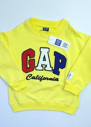 Свитшот детский gap 98-104 желтый
