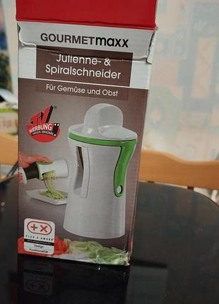 Спіральна овочерізка gourmetmaxx julienne-&amp;spiralschneider