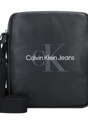 Стильна оригінальна чоловіча сумка через плече calvin klein jeans monogram soft