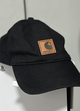 Кепка carhartt wip black cap оригінал бейсболка чорна