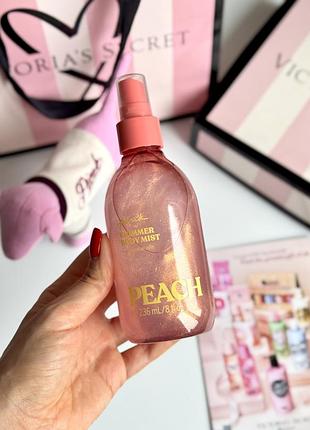Спрей з шиммером peach victoria’s secret