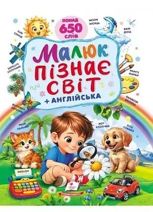 Книга "малыш познает мир + английский" (более 650 слов)
