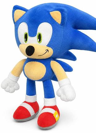 Мягкая игрушка ёжик соник, sonic, синий плюшевый ёжик, 30 см