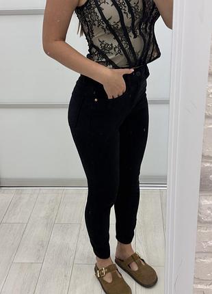 Штани брюки чорні bershka